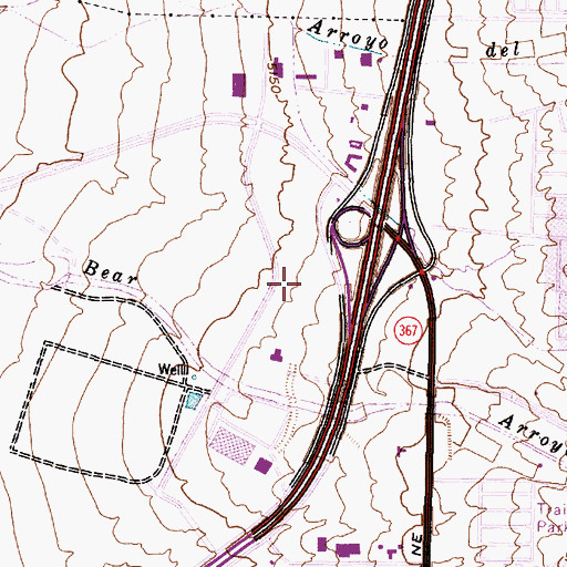 Topographic Map of Borealis Arroyo, NM