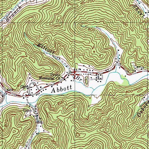 Topographic Map of Saint James Episcopal Church, KY