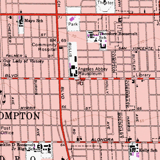 Topographic Map of Christ Christian Home Mission, CA
