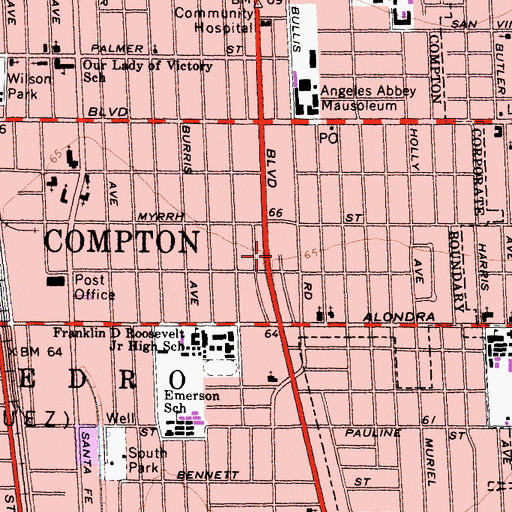 Topographic Map of Starlight Church, CA