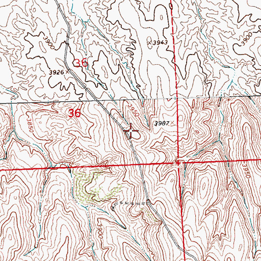 Topographic Map of Grave of Buffalo Hunter, CO