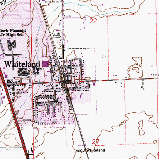 Topographic Map of Church of God, IN