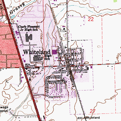 Topographic Map of Solid Rock Church, IN
