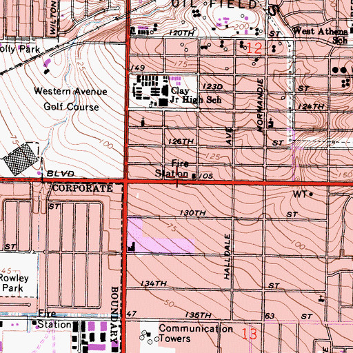 Topographic Map of Bethel Gospel Chapel, CA