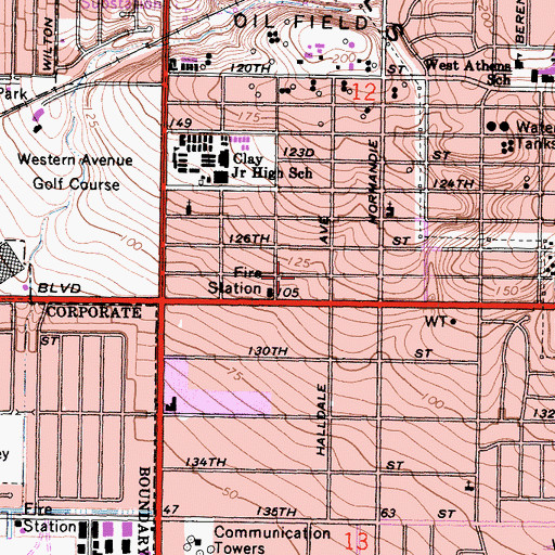 Topographic Map of Amazing Grace House of Prayer, CA
