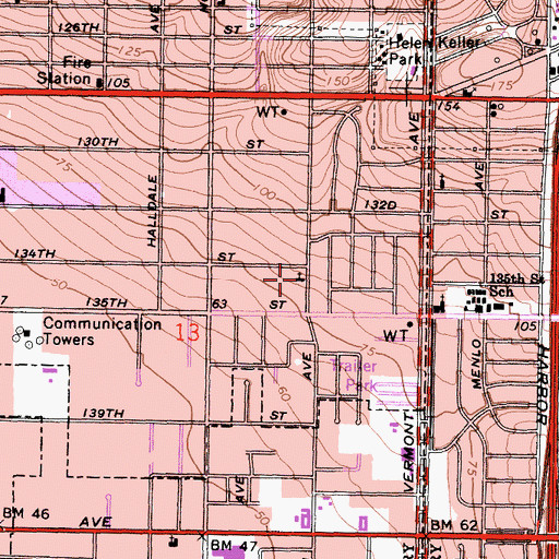 Topographic Map of True Worshiper of God Church, CA
