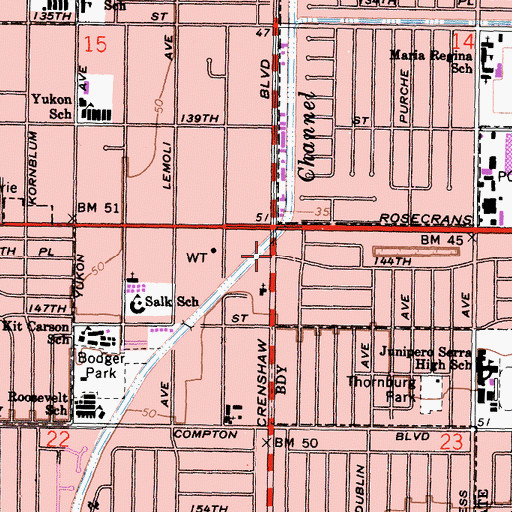 Topographic Map of Iglesia Presbititeriana Bethesda, CA