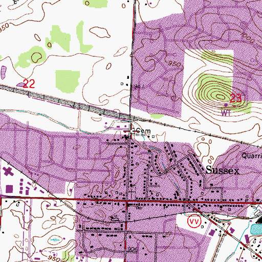 Topographic Map of Redeemer United Church of Christ Cemetery, WI