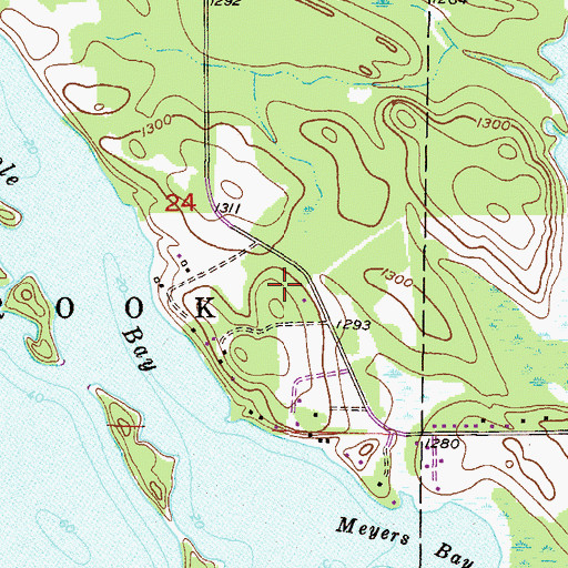 Topographic Map of Lakeview Terrace, MN