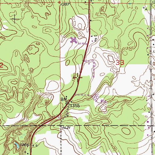 Topographic Map of Unitarian Fellowship Church, MN