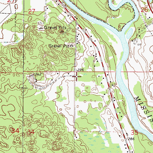 Topographic Map of Country Acres Mobile Home Park, MN