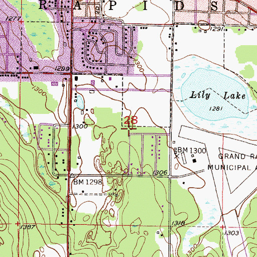 Topographic Map of New Spirit Woman's Clinic, MN
