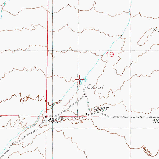 Topographic Map of Pratt Reservoir, AZ