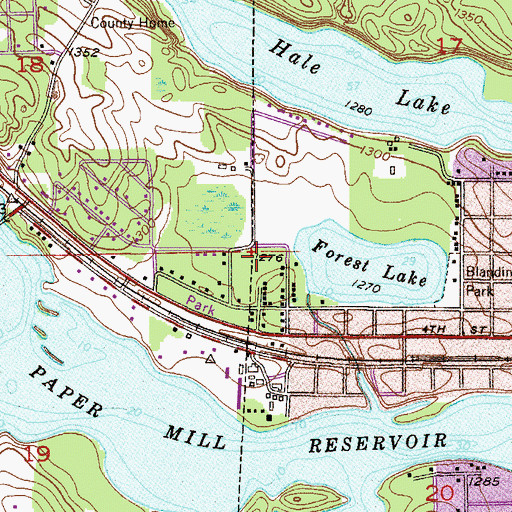 Topographic Map of Apostolic Revival Center, MN