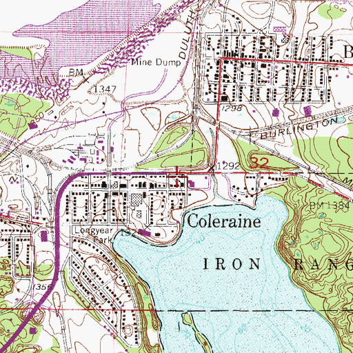 Topographic Map of Mary Immaculate Church, MN
