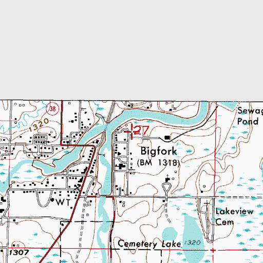 Topographic Map of Northern Itasca Nursing Home, MN