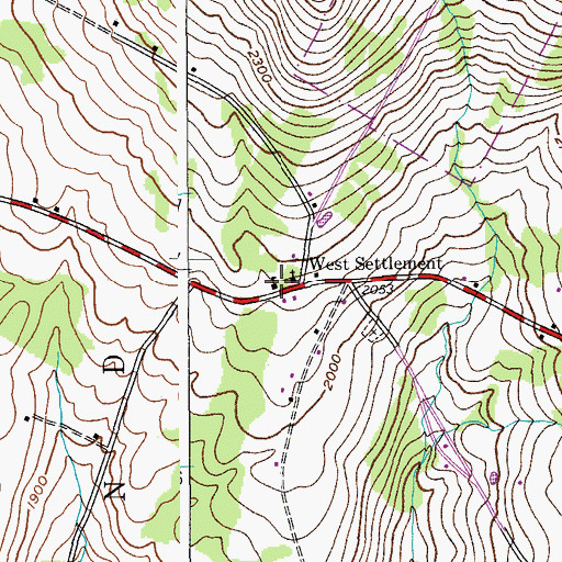 Topographic Map of School Number 5 (historical), NY