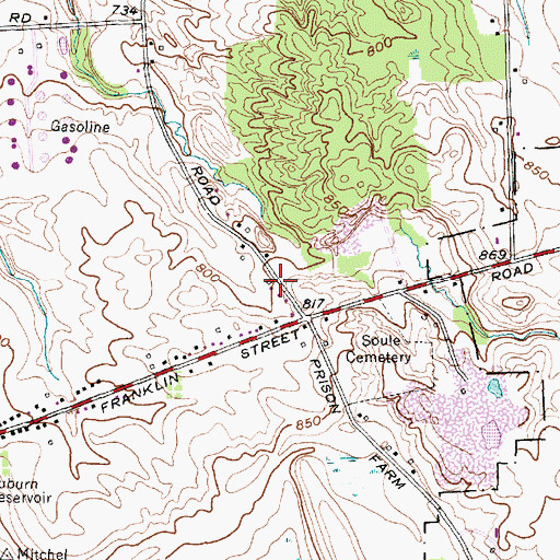 Topographic Map of School Number 3 (historical), NY