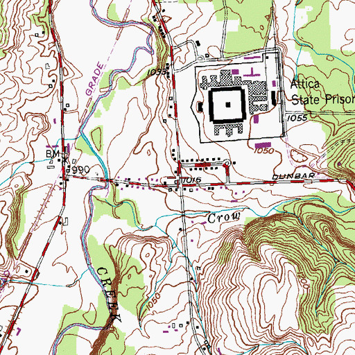 Topographic Map of School Number 8 (historical), NY