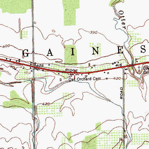 Topographic Map of School Number 3 (historical), NY