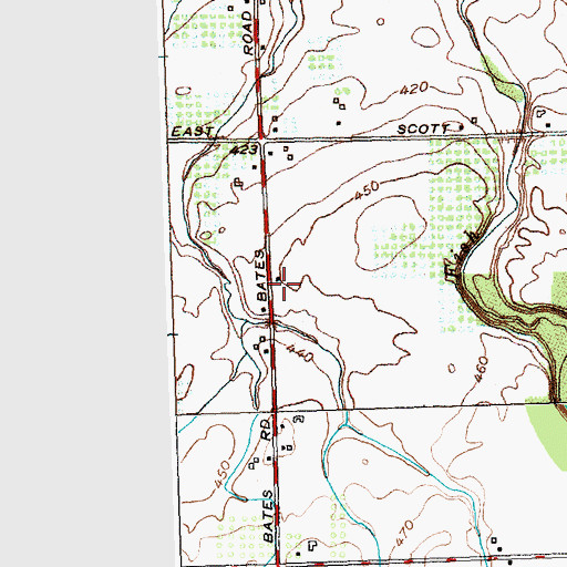 Topographic Map of School Number 18 (historical), NY