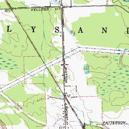 Topographic Map of School Number 3 (historical), NY
