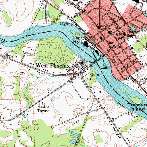 Topographic Map of School Number 6 (historical), NY
