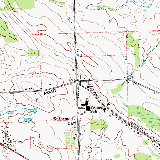 Topographic Map of School Number 10 (historical), NY