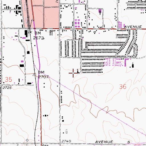 Topographic Map of Whosoever Will Christian Church, CA