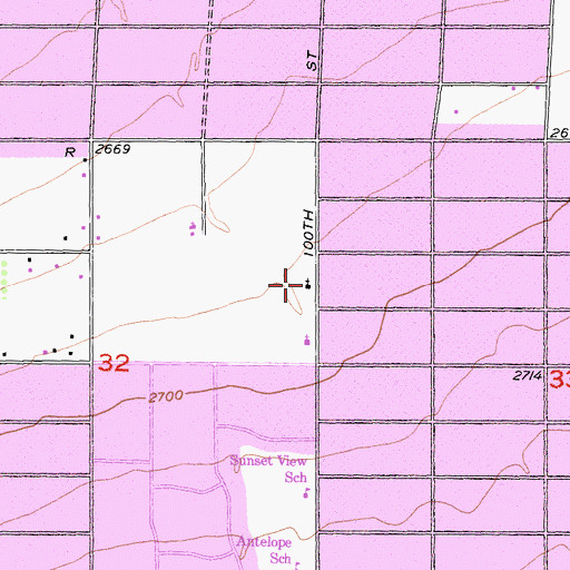 Topographic Map of First Missionary Baptist Church, CA