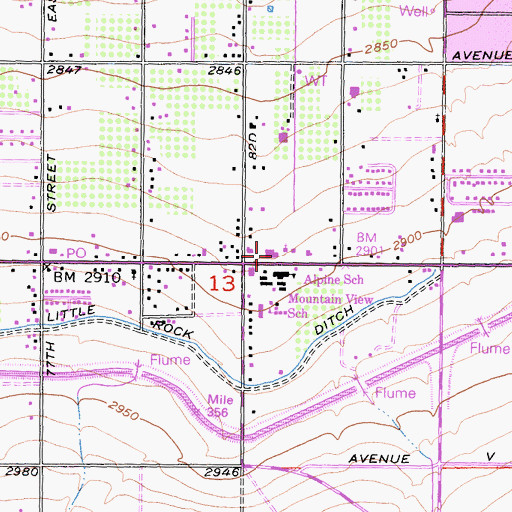 Topographic Map of Assembly of God Church, CA