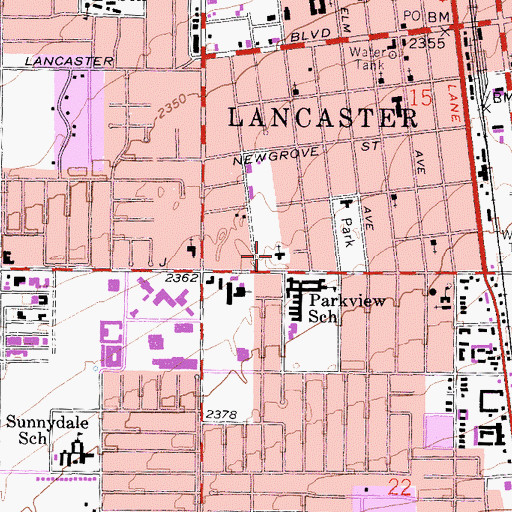Topographic Map of Revealing Truth Church, CA