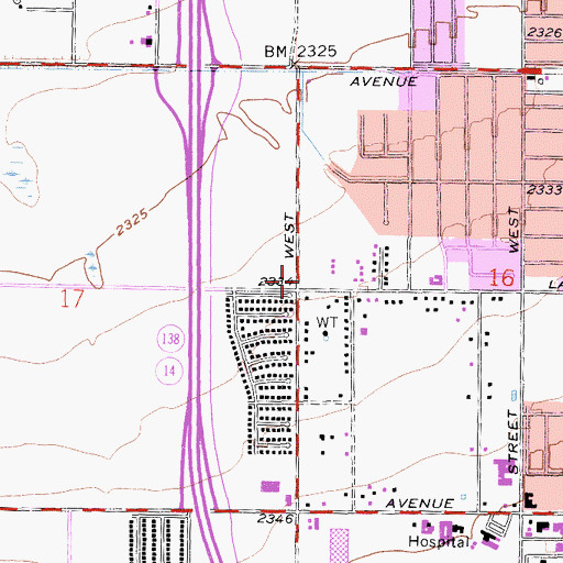 Topographic Map of Growing Valley Baptist Church, CA
