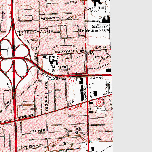 Topographic Map of Genesee Airport (historical), NY