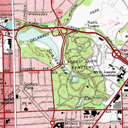 Topographic Map of Swan Lake (historical), NY