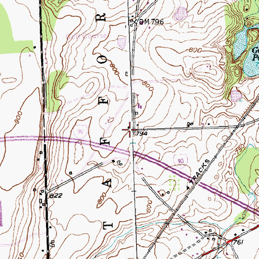 Topographic Map of School Number 6 (historical), NY