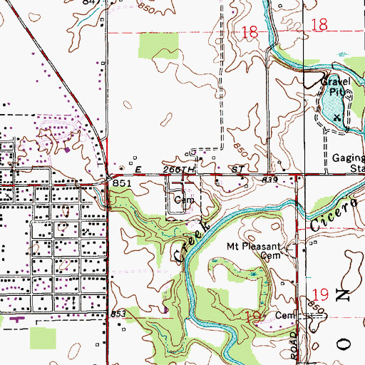 Topographic Map of Church of the Brethren, IN