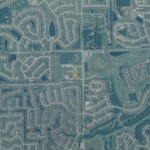 Aerial/Satellite Image of Brooks Elementary School, IN