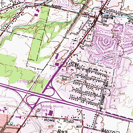 Topographic Map of Christian Family Fellowship Church, OH