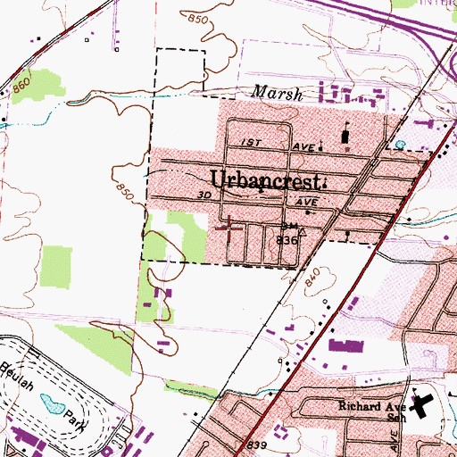 Topographic Map of Bethel Apostolic Church of Christ, OH