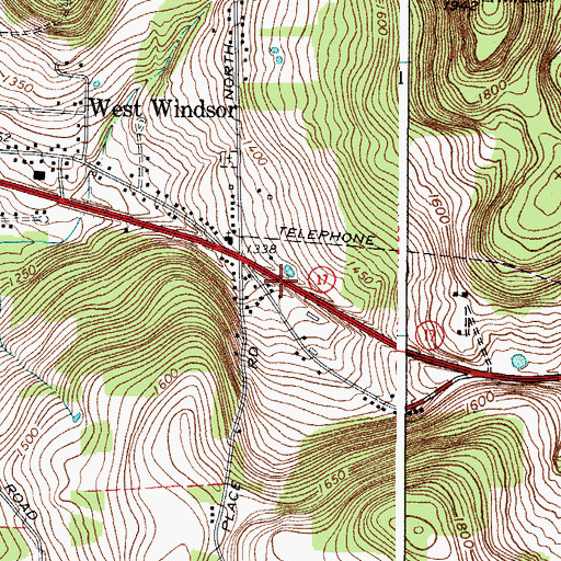 Topographic Map of School Number 3 (historical), NY
