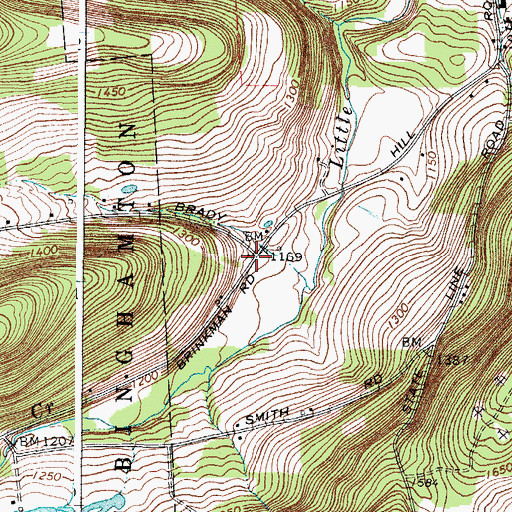 Topographic Map of School Number 6 (historical), NY