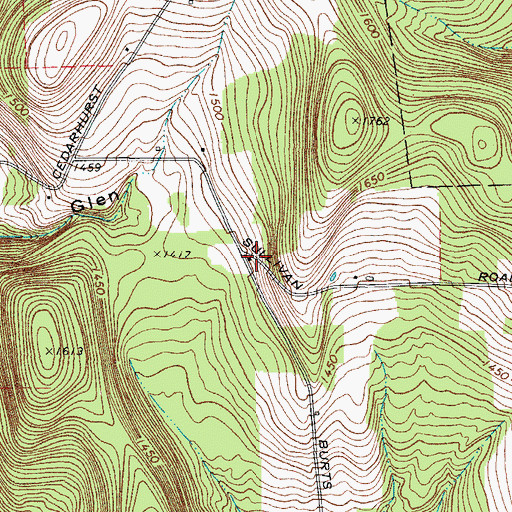 Topographic Map of School Number 10 (historical), NY