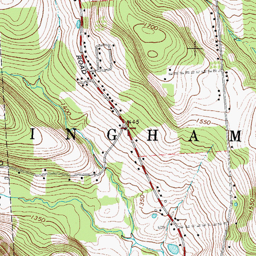 Topographic Map of Grove School (historical), NY