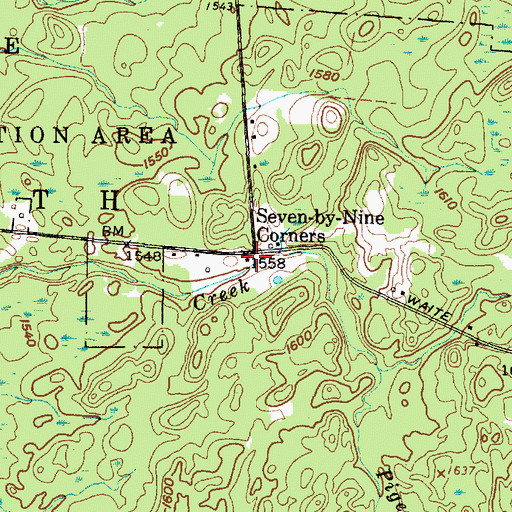 Topographic Map of School Number 7 (historical), NY