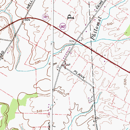 Topographic Map of School Number 3 (historical), NY