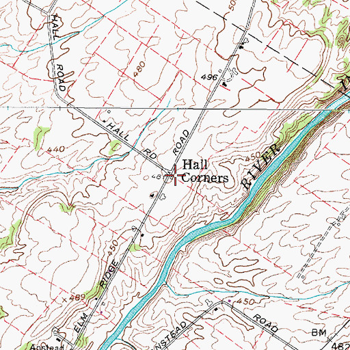 Topographic Map of School Number 15 (historical), NY