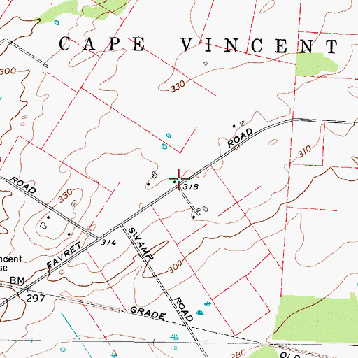 Topographic Map of School Number 5 (historical), NY