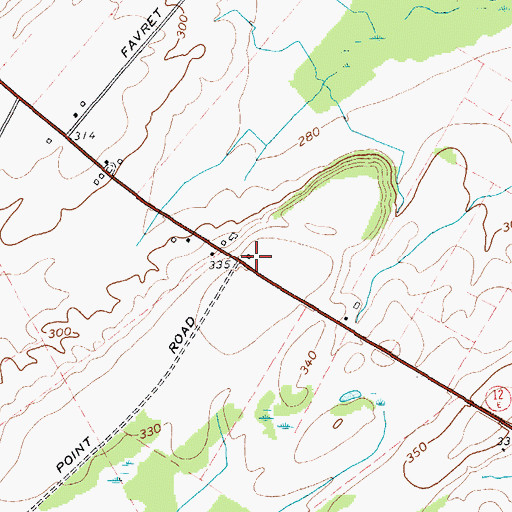 Topographic Map of School Number 12 (historical), NY