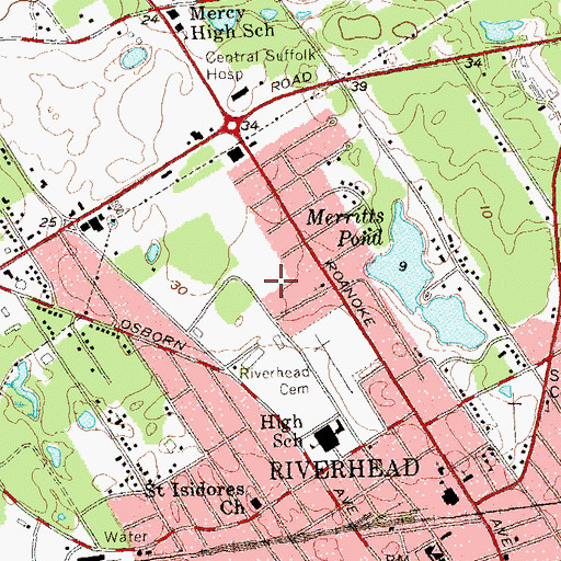 Topographic Map of H B Ward Technical Center, NY